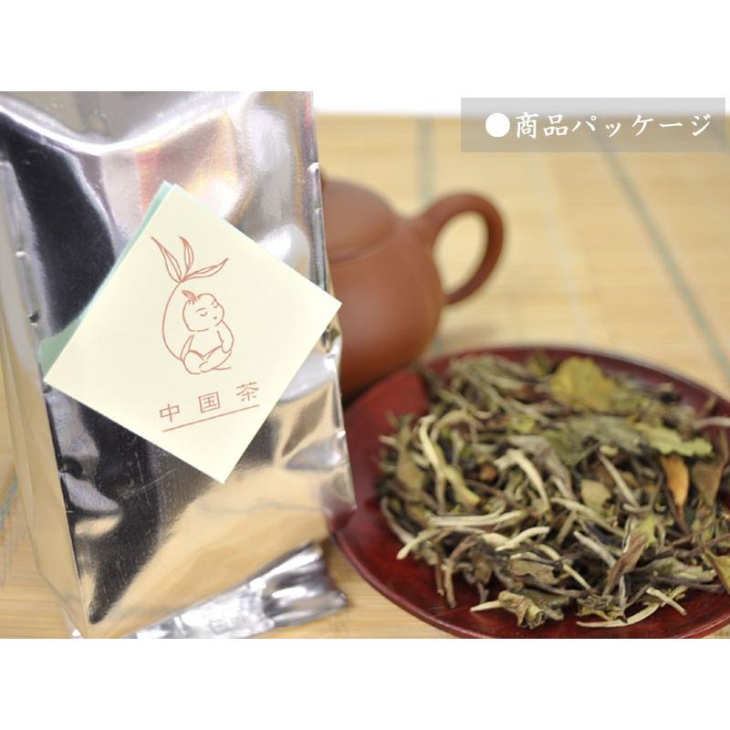 【レイコ】白牡丹茶、湖南黒茶、など中国茶5点セット 白牡丹茶15g(中国・福建省産)-まっすぐな茶葉の旨みと甘みの余韻