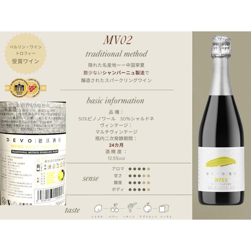 中国スパークリングワイン DEVO M02 |  | 01