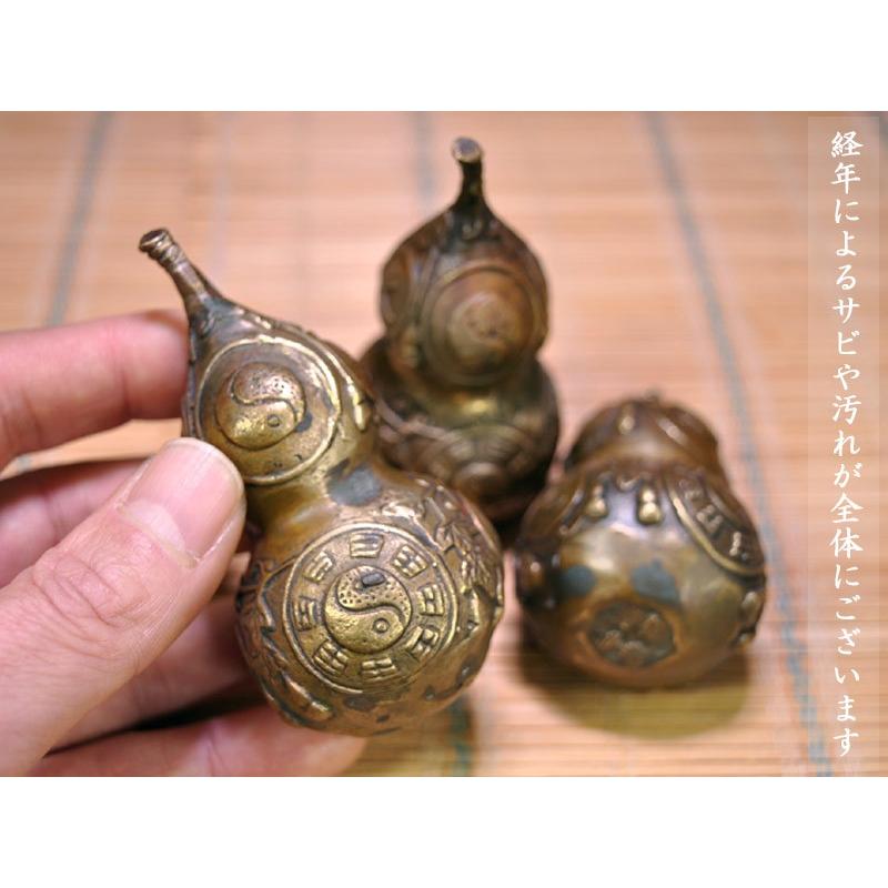 魔除けの銅製瓢箪の置物（小）1 ケ 風水グッズ : 中国貿易公司ctc