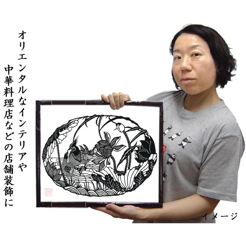 切り絵 萬氏剪紙 鴛鴦貴子（おしどり） : 中国貿易公司ctcオンライン