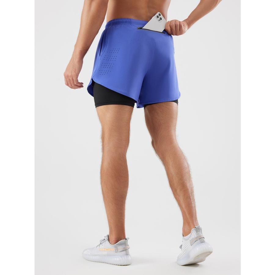 ランパン ランニングパンツ メンズ ポケット インナー付き ランニング