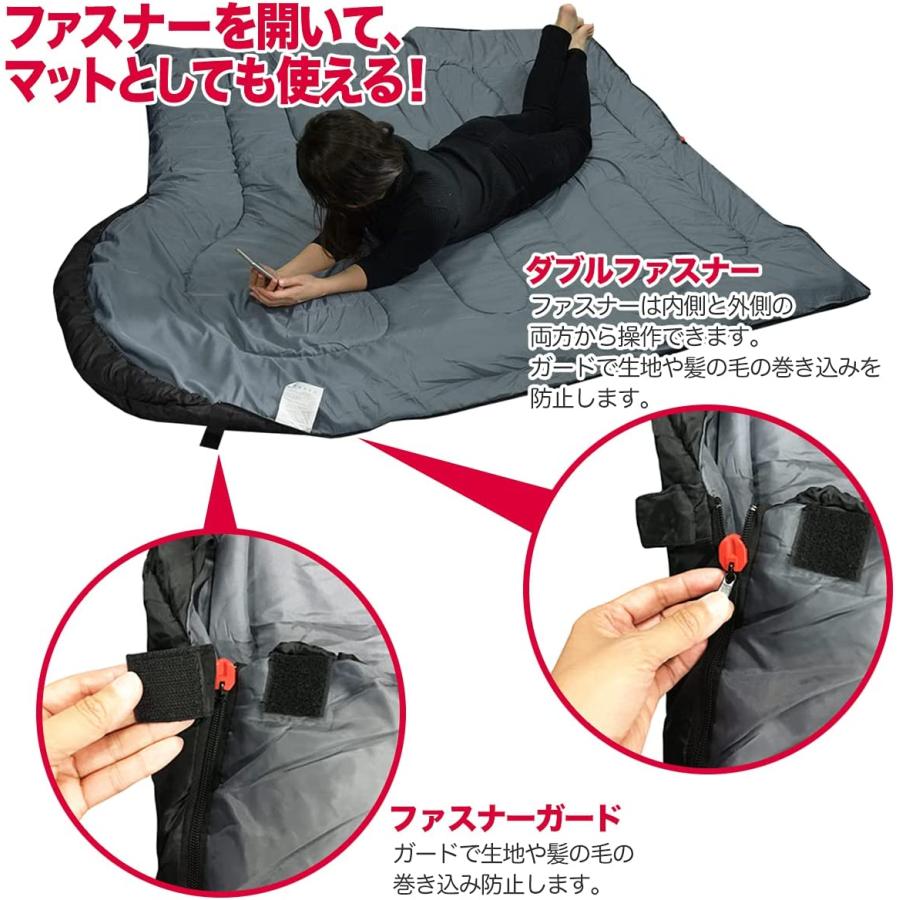 超人気 専門店 新品 fieildarchi寝袋-10℃ ワイド ネイビー アウトドア