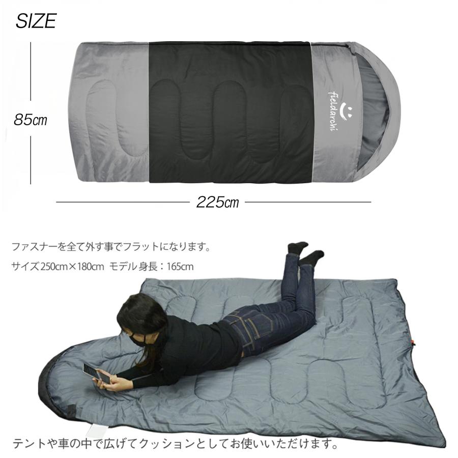 寝袋 冬用 -10℃ キャンプ用品 アウトドア用品 軽量 コンパクト