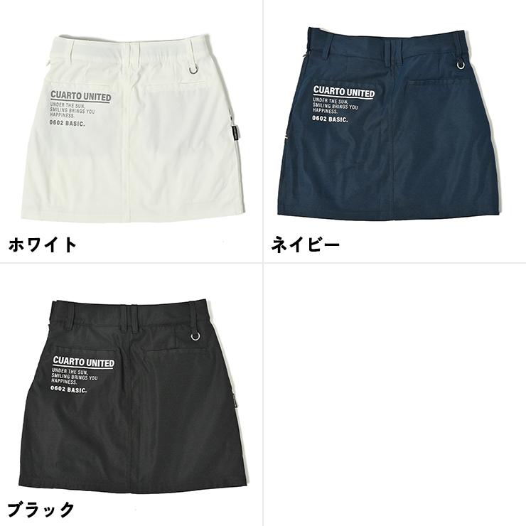 Cuarto UNITED（クアルトユナイテッド） ツイル片側プリーツスカート