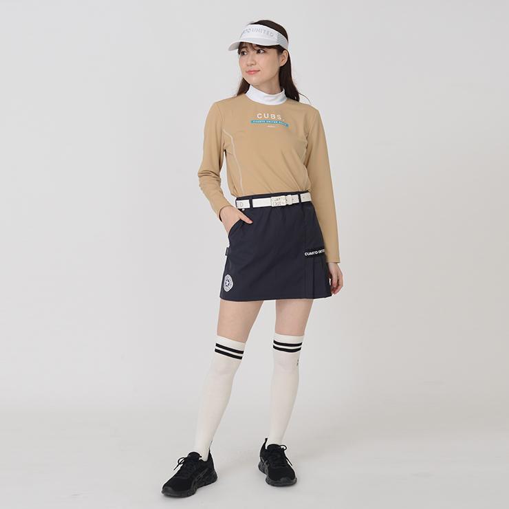 Cuarto UNITED（クアルトユナイテッド） スカート 片側プリーツ ツイル