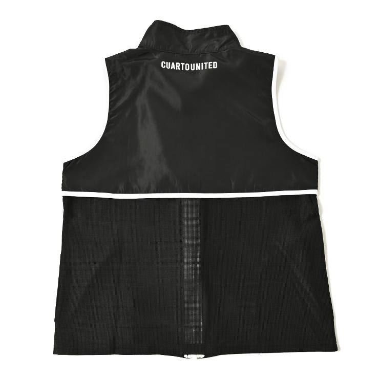 メッシュ切替ベスト ジップアップ プリントロゴ レディース クアルトユナイテッド ゴルフウェア アウトレット 22SS | Cuarto UNITED | 08
