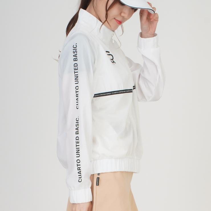 トラックジャケット ジップアップ メッシュ切替 ロゴライン レディース クアルトユナイテッド ゴルフウェア アウトレット 22BASIC | Cuarto UNITED | 10