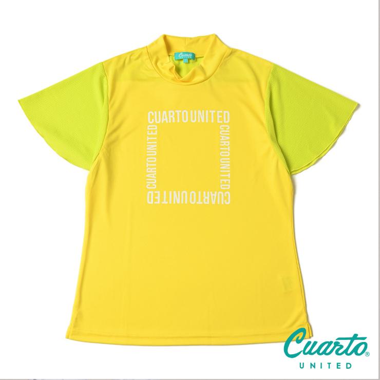 coco 中古 クアルトユナイテッド CUARTO UNITED レディース ワンピース M 黒×白 ブラック×ホワイト ドット柄 半袖モックネック coco 中古 クアルトユナイテッド CUARTO UNITED レディース