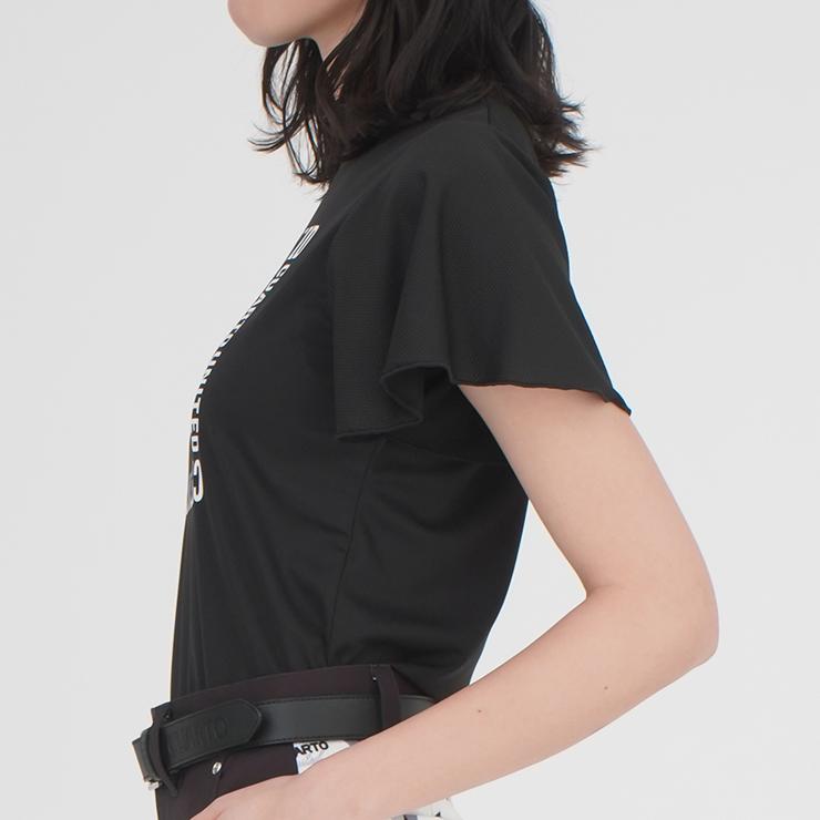 【ユナイテッドアローズゴルフ】美品 モックネック ロゴ ブラック M レディース UNITED ARROWS GOLF（ユナイテッドアローズゴルフ）の「【別注
