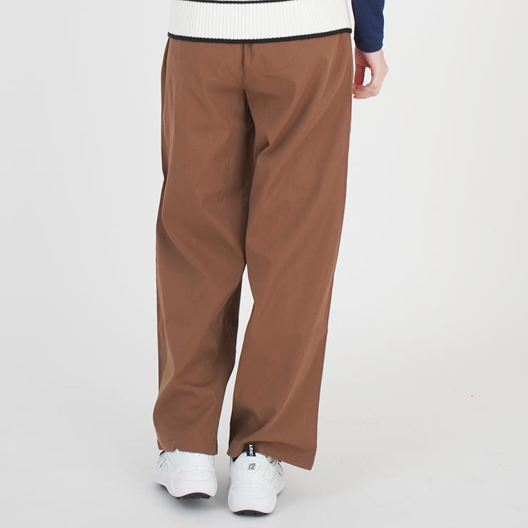 ワイドパンツ センタープリーツ ハイウエスト 刺繍ロゴ レディース クアルトユナイテッド ゴルフウェア アウトレット 22BASIC | Cuarto UNITED | 12