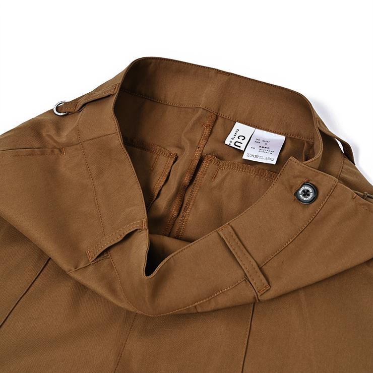 ワイドパンツ センタープリーツ ハイウエスト 刺繍ロゴ レディース クアルトユナイテッド ゴルフウェア アウトレット 22BASIC | Cuarto UNITED | 09