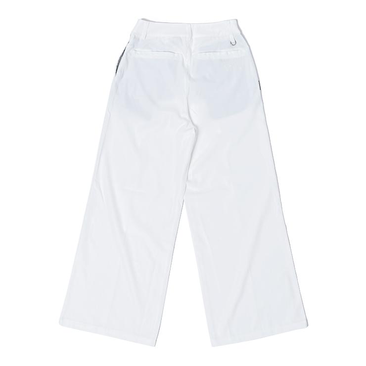 ワイドパンツ センタープリーツ ハイウエスト 刺繍ロゴ レディース クアルトユナイテッド ゴルフウェア アウトレット 22BASIC | Cuarto UNITED | 04