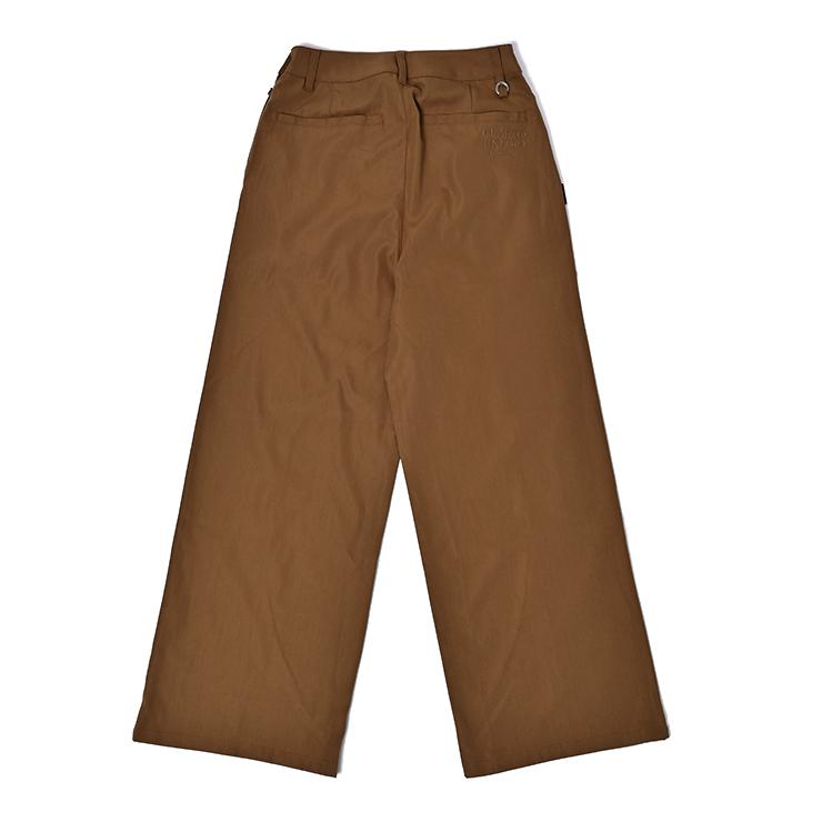 ワイドパンツ センタープリーツ ハイウエスト 刺繍ロゴ レディース クアルトユナイテッド ゴルフウェア アウトレット 22BASIC | Cuarto UNITED | 05