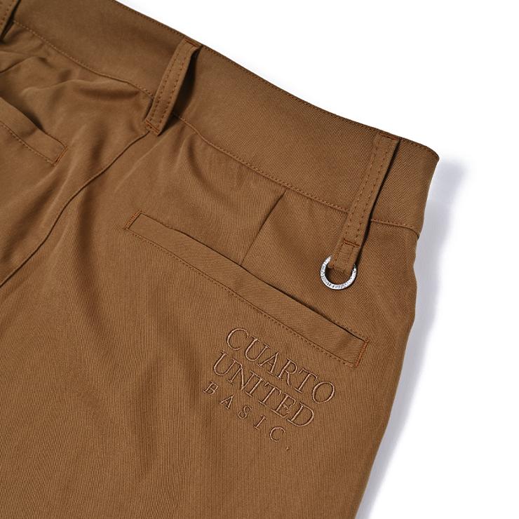 ワイドパンツ センタープリーツ ハイウエスト 刺繍ロゴ レディース クアルトユナイテッド ゴルフウェア アウトレット 22BASIC | Cuarto UNITED | 07