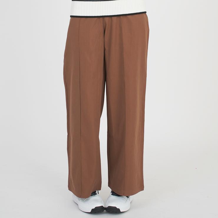 ワイドパンツ センタープリーツ ハイウエスト 刺繍ロゴ レディース クアルトユナイテッド ゴルフウェア アウトレット 22BASIC | Cuarto UNITED | 14