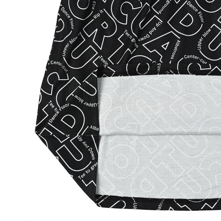 ハーフジップノースリーブワンピース ハイネック ワッフル ロゴ総柄 レディース クアルトユナイテッド ゴルフウェア 24HS | Cuarto UNITED | 10