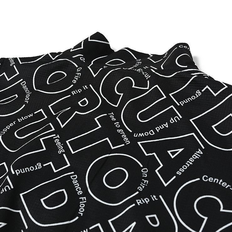 ハーフジップノースリーブワンピース ハイネック ワッフル ロゴ総柄 レディース クアルトユナイテッド ゴルフウェア 24HS | Cuarto UNITED | 08