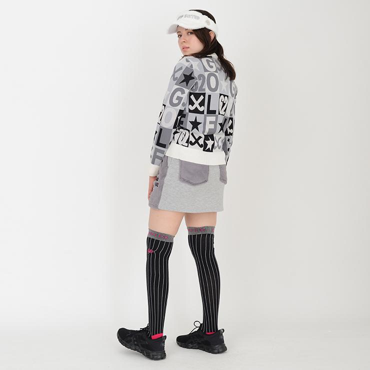 ニーハイソックス ピンストライプ リブロゴ レディース クアルトユナイテッド ゴルフウェア 20FW | Cuarto UNITED | 08