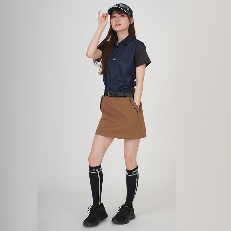 ベルト 合皮 革 エボンスロゴ バックル 刻印ロゴ レディース クアルトユナイテッド ゴルフウェア 20FW レッド | Cuarto UNITED | 11