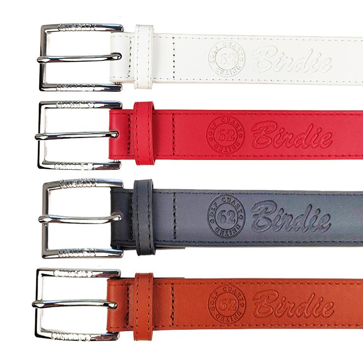 ベルト 合皮 革 エボンスロゴ バックル 刻印ロゴ レディース クアルトユナイテッド ゴルフウェア 20FW レッド | Cuarto UNITED | 05