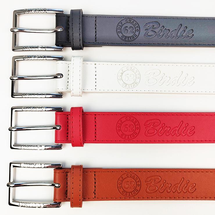 ベルト 合皮 革 エボンスロゴ バックル 刻印ロゴ レディース クアルトユナイテッド ゴルフウェア 20FW レッド | Cuarto UNITED | 07