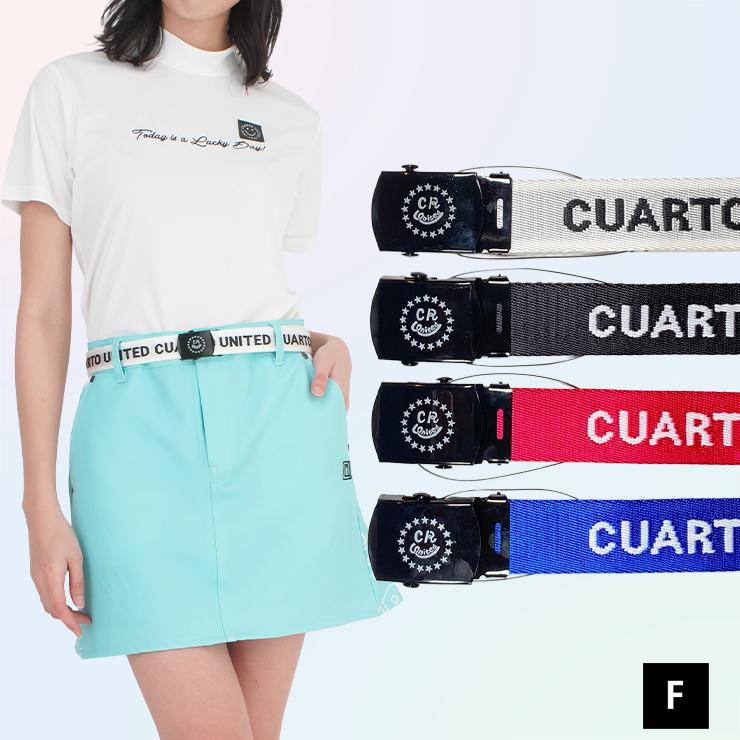 ガチャベルト GIベルト リバーシブル 星柄&ロゴ クアルトユナイテッド ゴルフウェア 20FW | Cuarto UNITED
