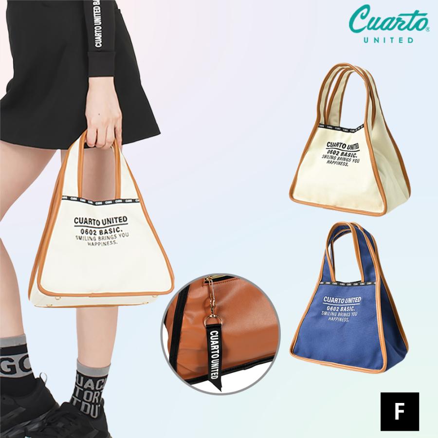 2WAYキャンバスカートバッグ 刺繍 BASICロゴ クアルトユナイテッド ゴルフグッズ アウトレット 22BASIC | Cuarto UNITED