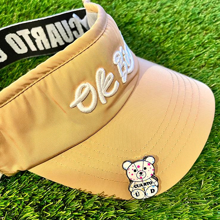 ゴルフマーカー マグネット式 ハットクリップ 熊(クマ) クアルトユナイテッド ゴルフグッズ 22FW | Cuarto UNITED | 04