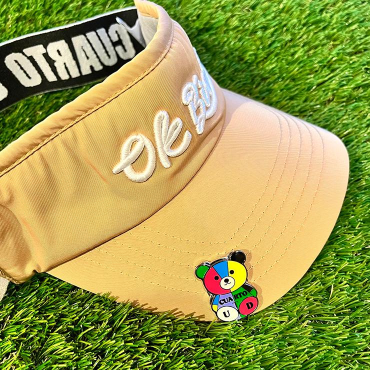 ゴルフマーカー マグネット式 ハットクリップ 熊(クマ) クアルトユナイテッド ゴルフグッズ 22FW | Cuarto UNITED | 05