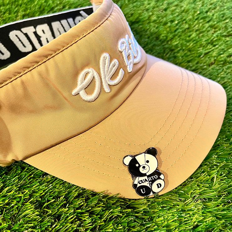 ゴルフマーカー マグネット式 ハットクリップ 熊(クマ) クアルトユナイテッド ゴルフグッズ 22FW | Cuarto UNITED | 06