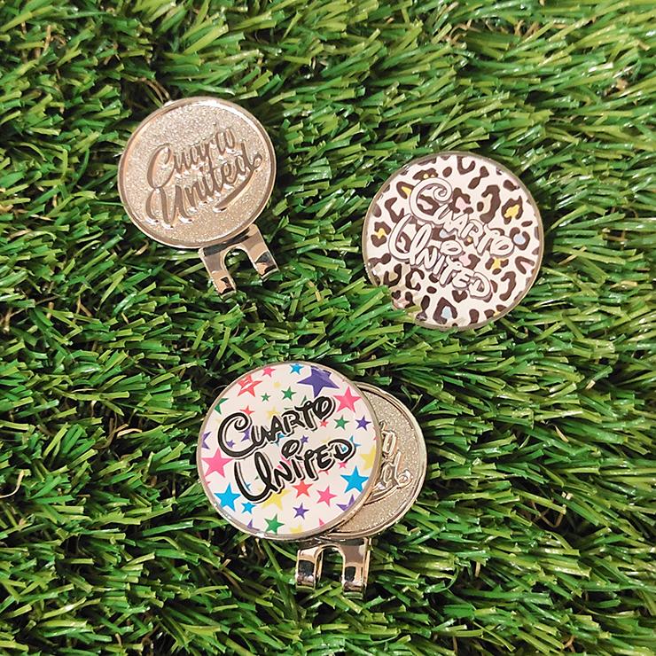 ゴルフマーカー マグネット式 ハットクリップ 星柄 ヒョウ柄 クアルトユナイテッド ゴルフグッズ 22FW | Cuarto UNITED | 05