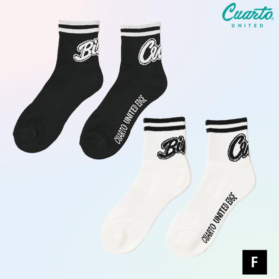 クルーソックス アシンメトリー EDGE バックロゴ メンズ クアルトユナイテッド ゴルフウェア 23SS | Cuarto UNITED