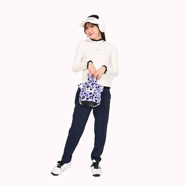巾着バッグ ファーバッグ トラ型 マスコット ハートヒョウ柄 クアルトユナイテッド ゴルフグッズ 25FW 新作 | Cuarto UNITED | 13