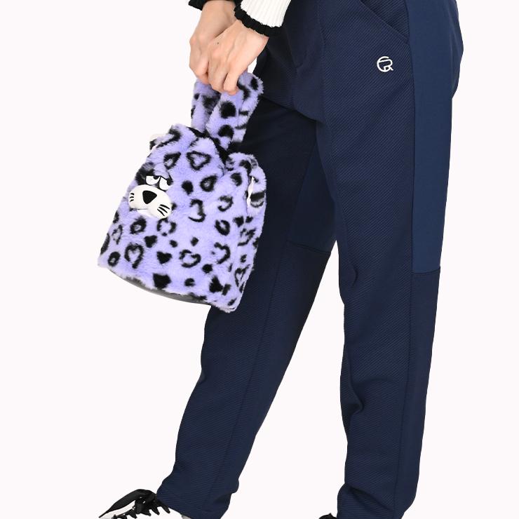 巾着バッグ ファーバッグ トラ型 マスコット ハートヒョウ柄 クアルトユナイテッド ゴルフグッズ 25FW 新作 | Cuarto UNITED | 15