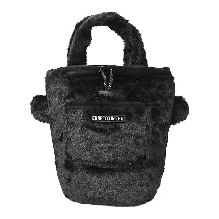 巾着バッグ ファーバッグ トラ型 マスコット ハートヒョウ柄 クアルトユナイテッド ゴルフグッズ 25FW 新作 | Cuarto UNITED | 06