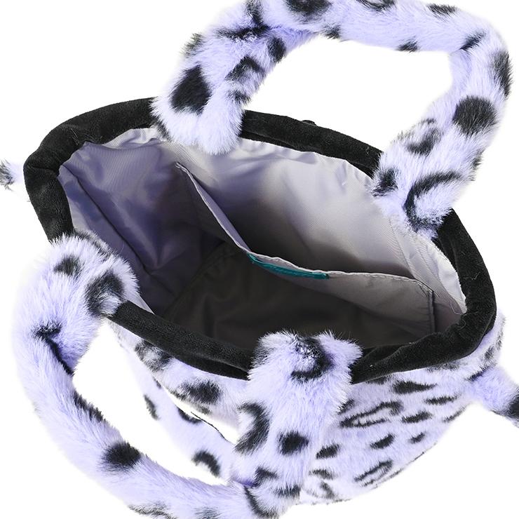 巾着バッグ ファーバッグ トラ型 マスコット ハートヒョウ柄 クアルトユナイテッド ゴルフグッズ 25FW 新作 | Cuarto UNITED | 08