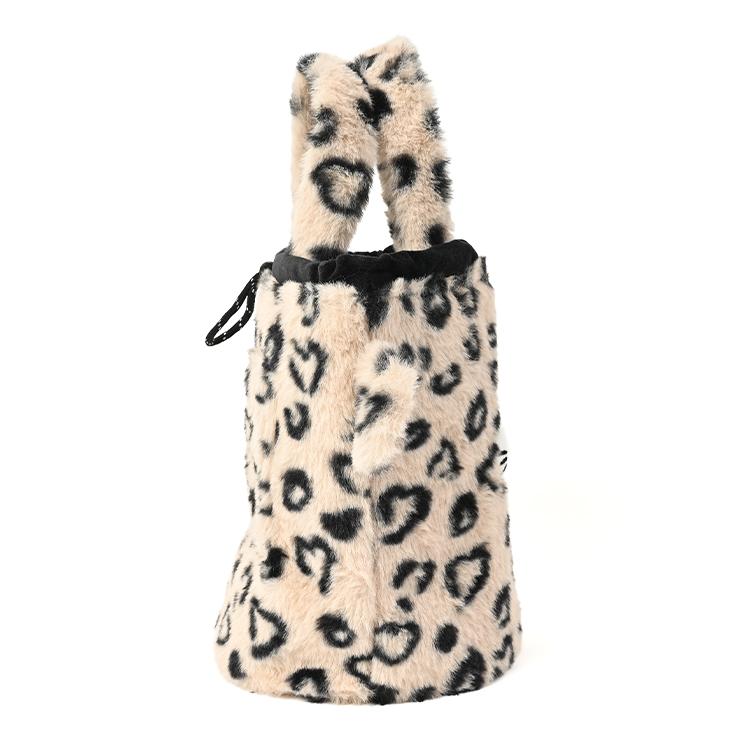 巾着バッグ ファーバッグ トラ型 マスコット ハートヒョウ柄 クアルトユナイテッド ゴルフグッズ 25FW 新作 | Cuarto UNITED | 11