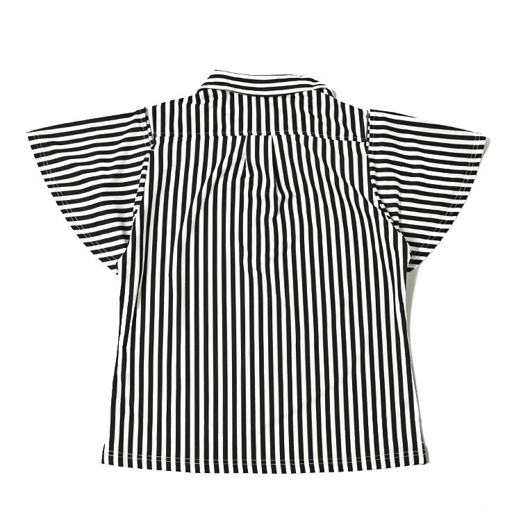 ★Cuarto UNITED★裏起毛シャツ★白黒★M ☆Cuarto UNITED☆裏起毛シャツ☆白黒☆M