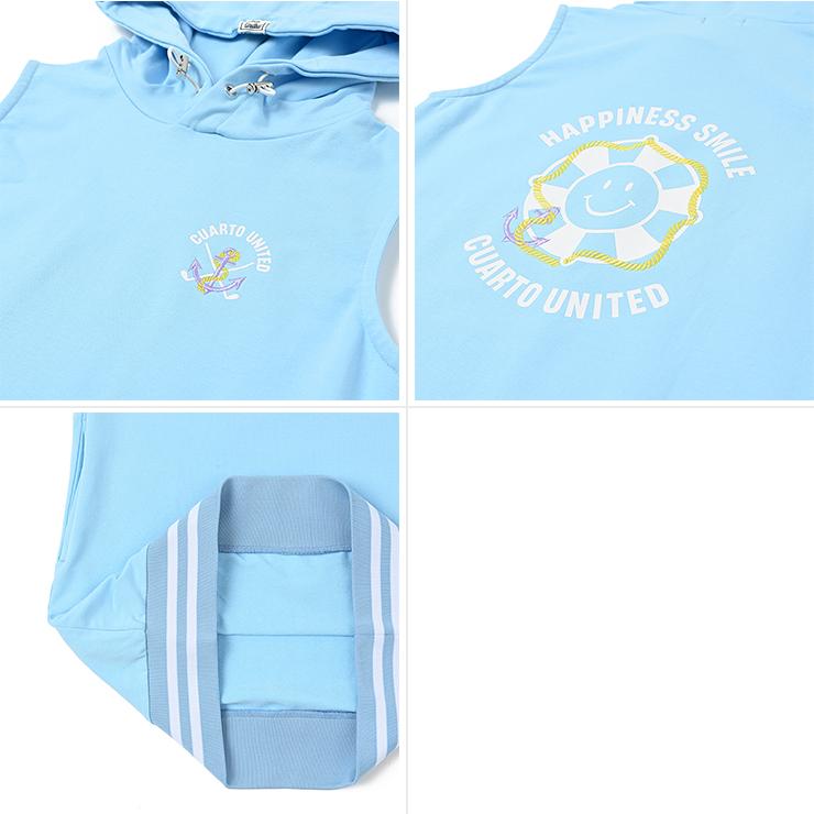 極美品 cuarto united フード付ナンバリングパーカー スカートセット Cuarto UNITED（クアルトユナイテッド） パーカーワンピース