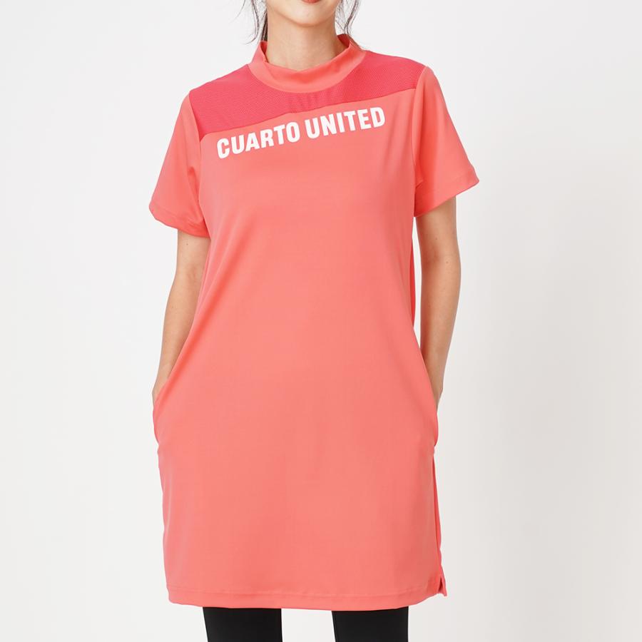 Cuarto UNITED（クアルトユナイテッド） メッシュAラインワンピース