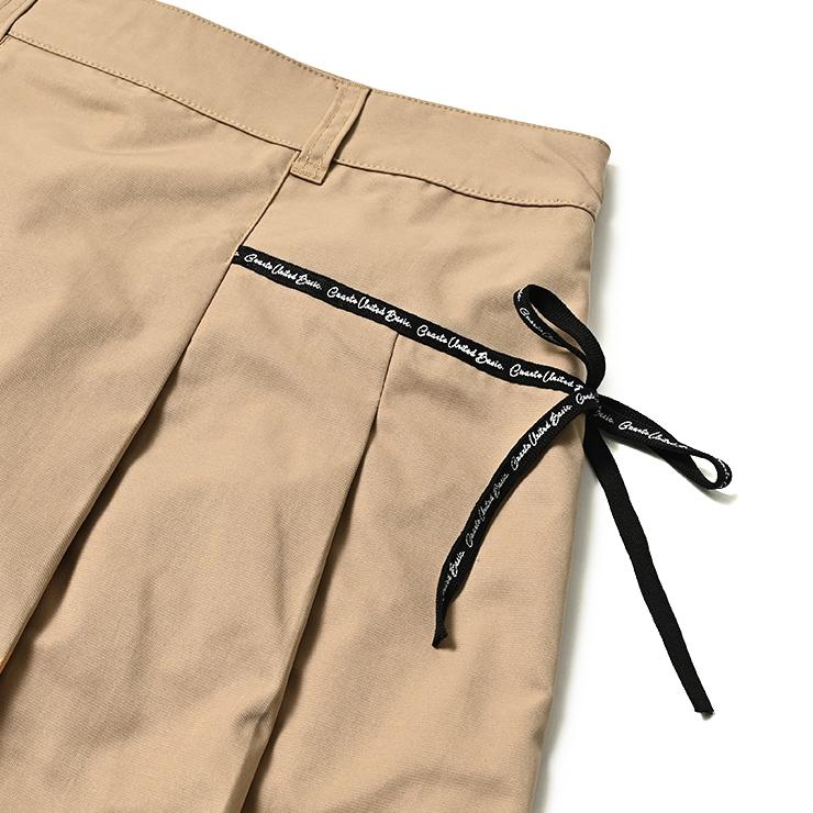 Cuarto UNITED（クアルトユナイテッド） ツイル台形スカート リボン