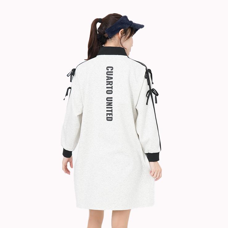 Cuarto UNITED（クアルトユナイテッド） ハーフジップワンピース 長袖