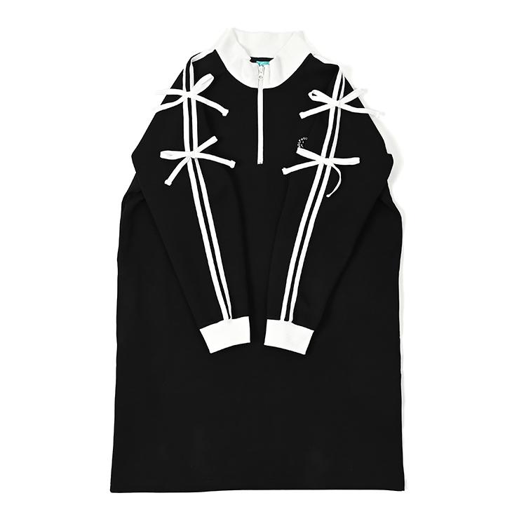 Cuarto UNITED（クアルトユナイテッド） ハーフジップワンピース 長袖