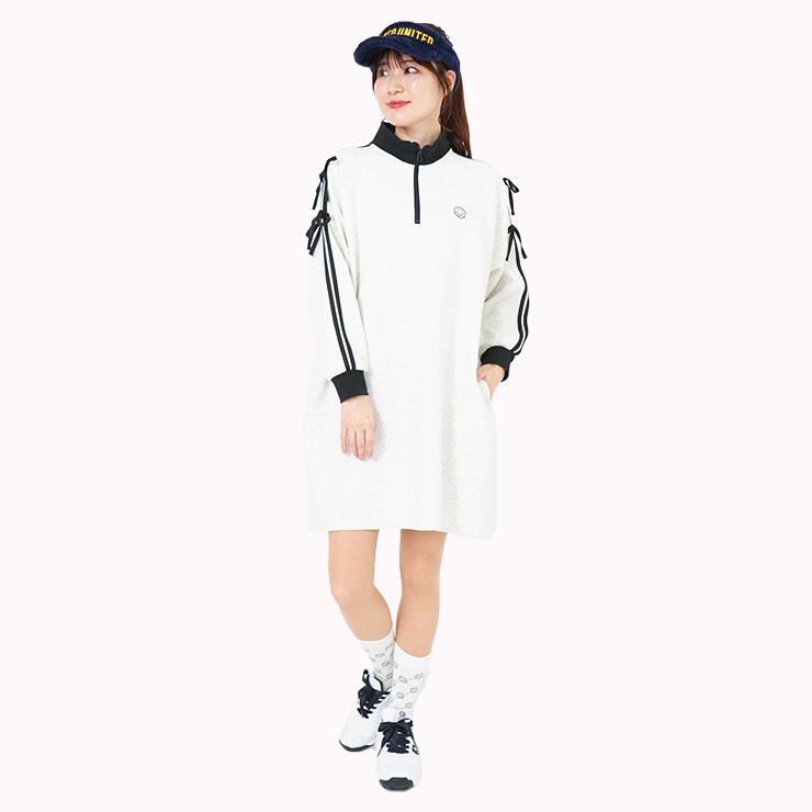 Cuarto UNITED（クアルトユナイテッド） ハーフジップワンピース 長袖