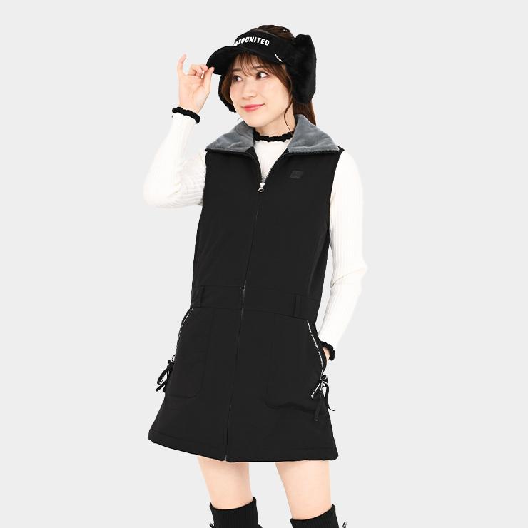 Cuarto UNITED（クアルトユナイテッド） ノースリーブ中綿ワンピース