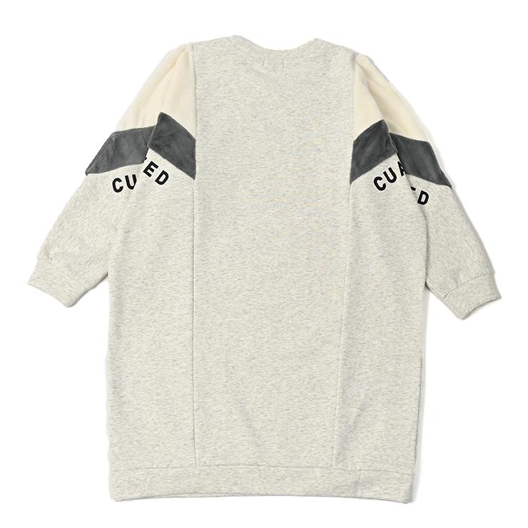 ファー切替ワンピース 裏起毛 サイドポケット 袖ロゴ レディース クアルトユナイテッド ゴルフウェア 25FW 新作 | Cuarto UNITED | 04