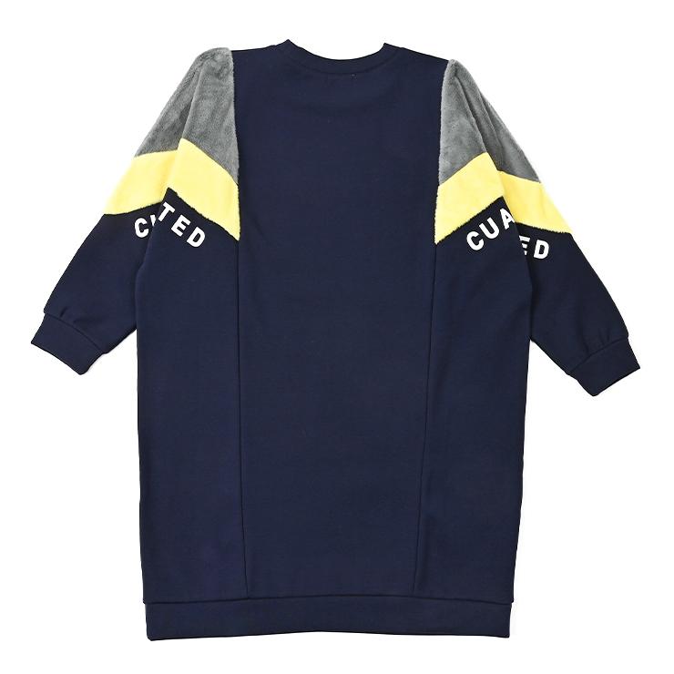 ファー切替ワンピース 裏起毛 サイドポケット 袖ロゴ レディース クアルトユナイテッド ゴルフウェア 25FW 新作 | Cuarto UNITED | 05