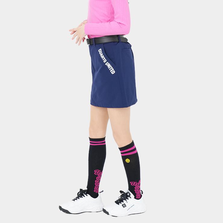 ナイロン台形スカート ポーチ付き サイドポケット スマイルマーク レディース クアルトユナイテッド ゴルフウェア 25FW 新作 | Cuarto UNITED | 14