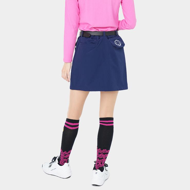 ナイロン台形スカート ポーチ付き サイドポケット スマイルマーク レディース クアルトユナイテッド ゴルフウェア 25FW 新作 | Cuarto UNITED | 16