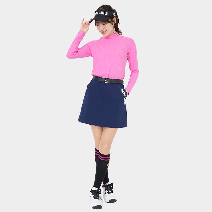 ナイロン台形スカート ポーチ付き サイドポケット スマイルマーク レディース クアルトユナイテッド ゴルフウェア 25FW 新作 | Cuarto UNITED | 12